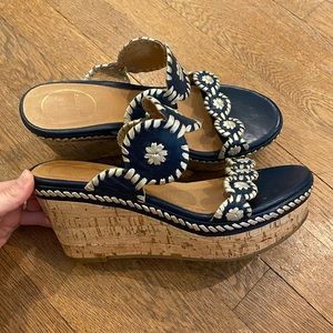 Jack Rodgers Blue Wedge